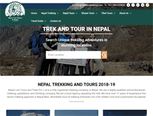 Tablet Screenshot of nepalliontrekking.com